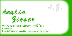 amalia zipser business card